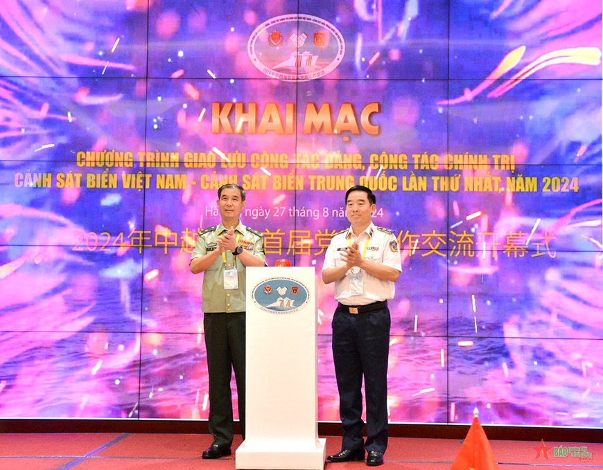 Khai mạc Chương trình giao lưu công tác Đảng, công tác chính trị Cảnh sát biển Việt Nam - Cảnh sát biển Trung Quốc
