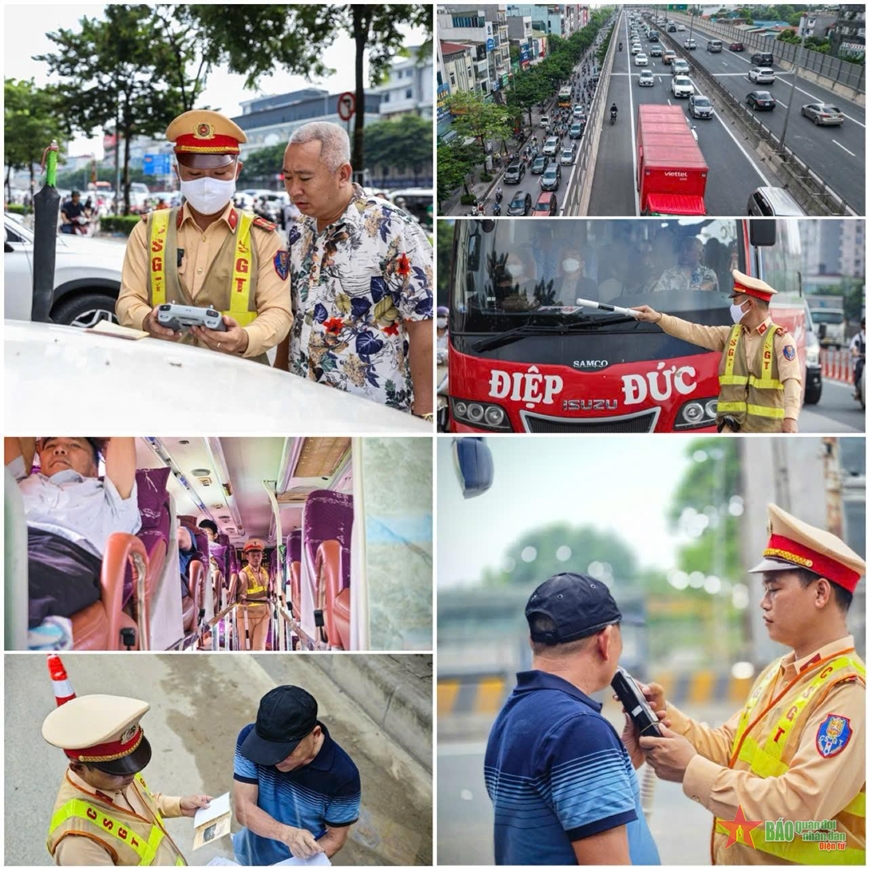 Hà Nội: Cảnh sát giao thông triển khai nhiều biện pháp bảo đảm giao thông dịp lễ Quốc khánh