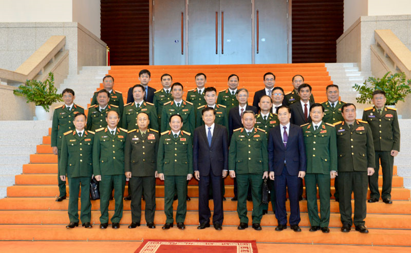 Một số hình ảnh hoạt động của Thượng tướng Trịnh Văn Quyết tại Lào