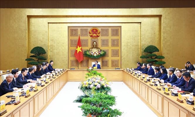 Thủ tướng Phạm Minh Chính tiếp Bí thư Khu ủy Quảng Tây (Trung Quốc)