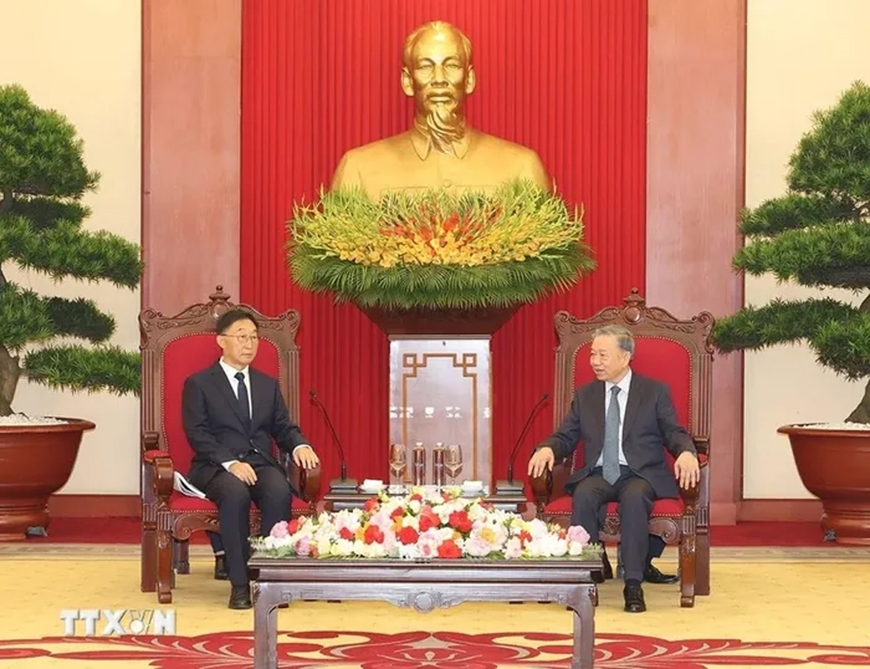 Tổng Bí thư, Chủ tịch nước Tô Lâm tiếp Bí thư Khu ủy Quảng Tây (Trung Quốc)