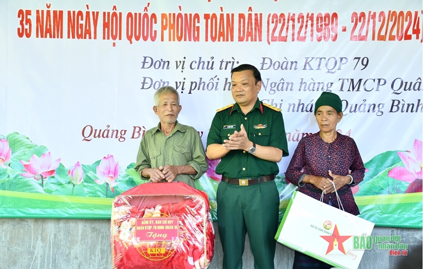 Đoàn Kinh tế-Quốc phòng 79, Binh đoàn 15: Trao tặng nhà “Đại Đoàn kết” và “Nhà đồng đội”