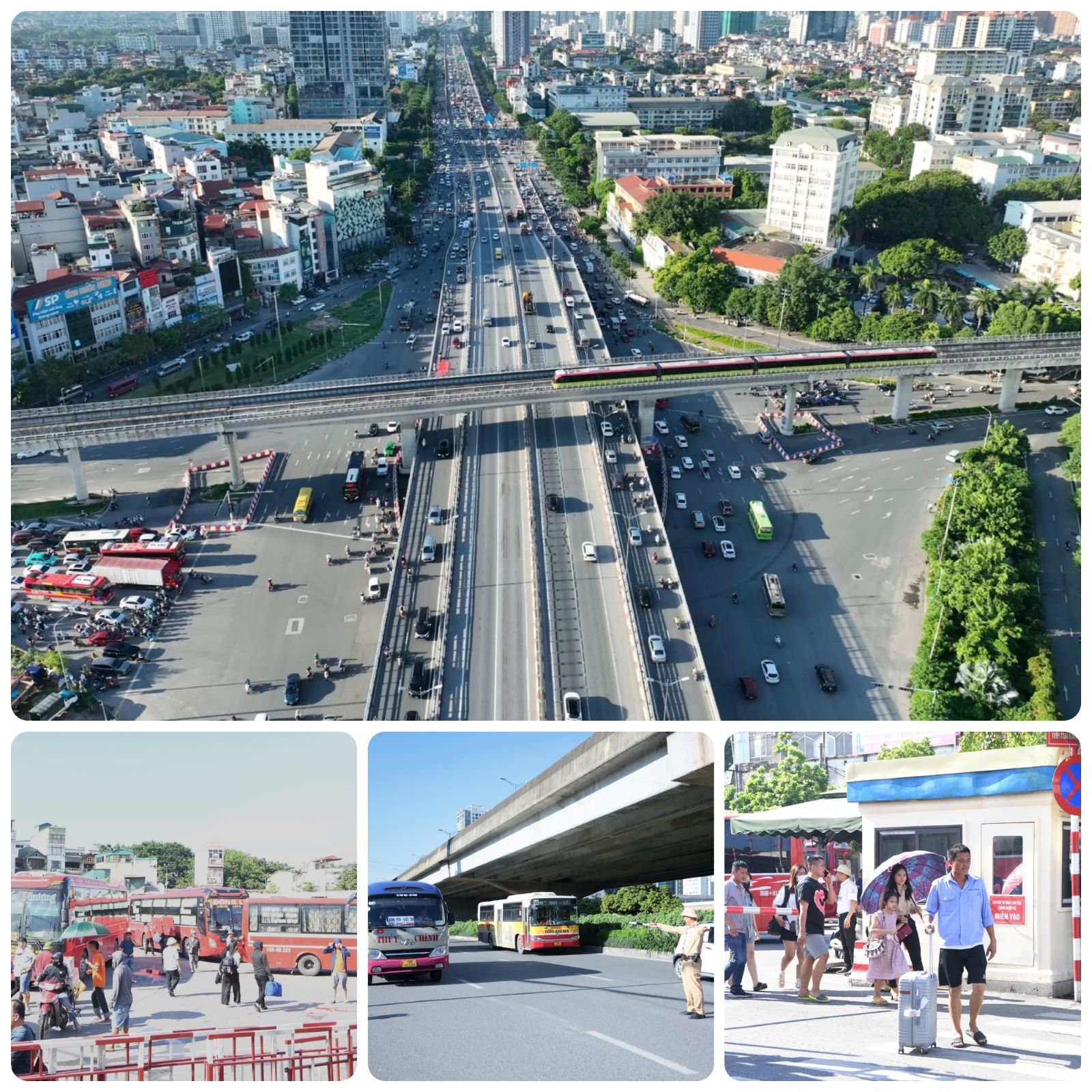 Người dân nô nức rời Hà Nội về quê nghỉ lễ

