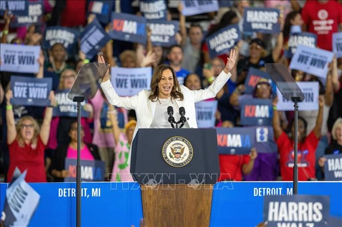 Phó tổng thống Kamala Harris đang có lợi thế trước ông Donald Trump