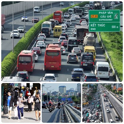 Gallery - 	Các cửa ngõ Hà Nội ùn tắc vì dòng người trở về Thủ đô sau nghỉ lễ