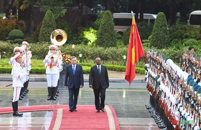 View - 	Tổng Bí thư, Chủ tịch nước Tô Lâm đón Tổng thống Guinea-Bissau