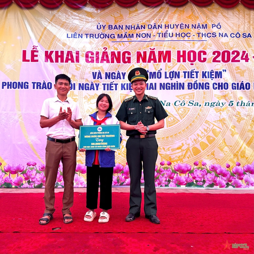 Đồn Biên phòng Na Cô Sa, Bộ đội Biên phòng tỉnh Điện Biên tiếp sức học sinh nghèo