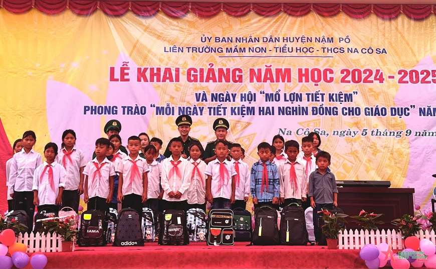 Đồn Biên phòng Na Cô Sa, Bộ đội Biên phòng tỉnh Điện Biên tiếp sức học sinh nghèo