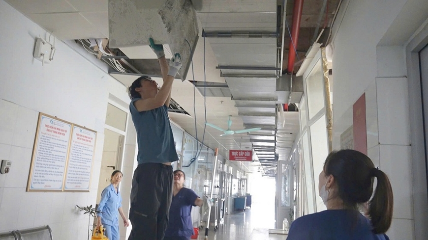 Nhiều cơ sở y tế ở Quảng Ninh thiệt hại nặng sau cơn bão Yagi