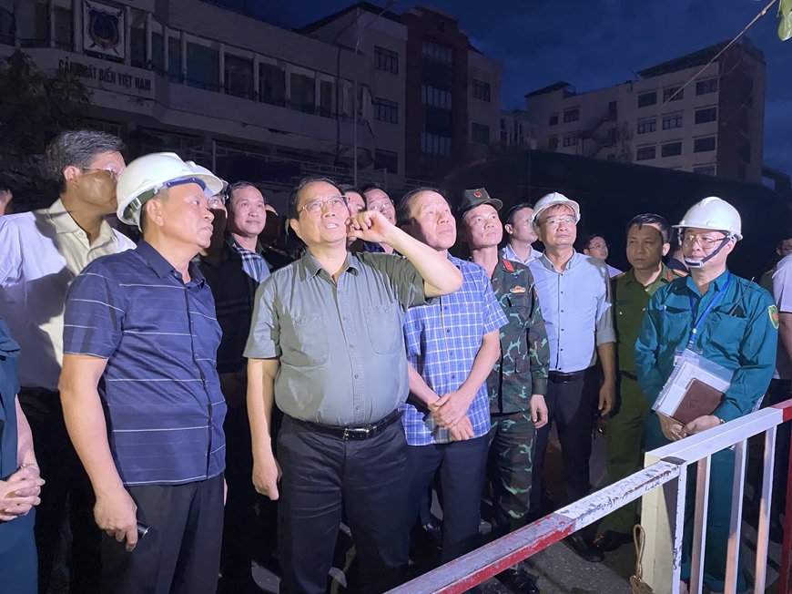 Đoàn Trinh sát số 1 (Bộ tư lệnh Cảnh sát biển) tham gia khắc phục hậu quả sau bão tại TP Hải Phòng