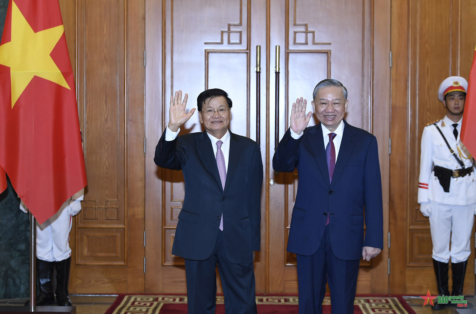 Tổng Bí thư, Chủ tịch nước Tô Lâm hội đàm với Tổng Bí thư, Chủ tịch nước Lào