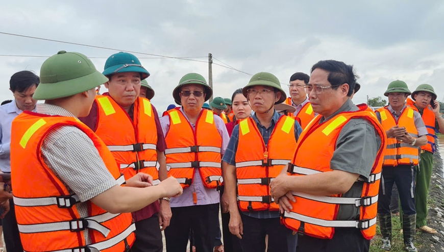Thủ tướng Phạm Minh Chính trực tiếp chỉ đạo ứng phó, khắc phục lũ lụt tại Bắc Giang