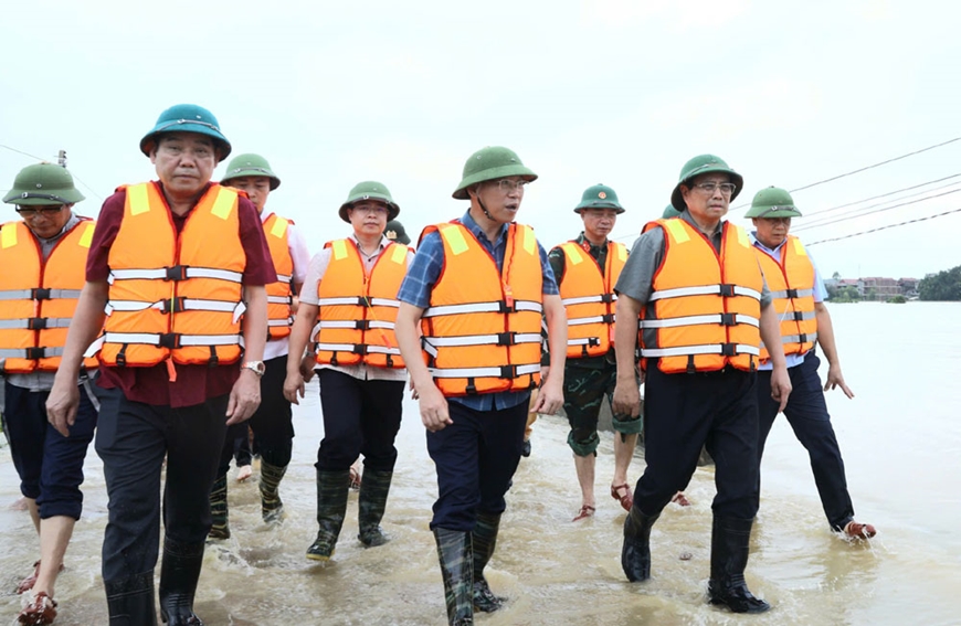 Thủ tướng Phạm Minh Chính trực tiếp chỉ đạo ứng phó, khắc phục lũ lụt tại Bắc Giang