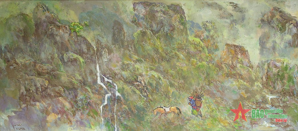 Đá và núi trong Triển lãm Non nước biên thùy