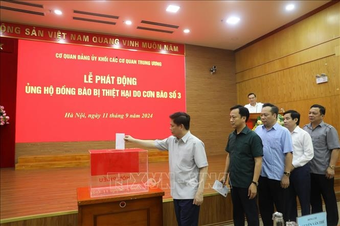 Khối các cơ quan, doanh nghiệp Trung ương phát động ủng hộ khắc phục hậu quả bão lũ