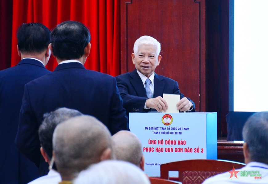 TP Hồ Chí Minh: Hơn 58 tỉ đồng ủng hộ hỗ trợ đồng bào miền Bắc khắc phục hậu quả bão số 3