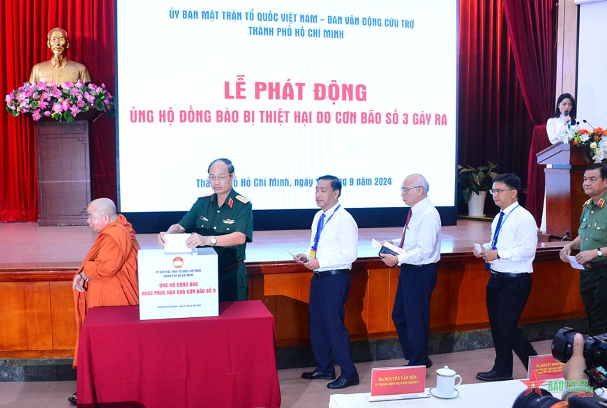 TP Hồ Chí Minh: Hơn 58 tỉ đồng ủng hộ hỗ trợ đồng bào miền Bắc khắc phục hậu quả bão số 3