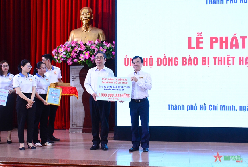 TP Hồ Chí Minh: Hơn 58 tỉ đồng ủng hộ hỗ trợ đồng bào miền Bắc khắc phục hậu quả bão số 3
