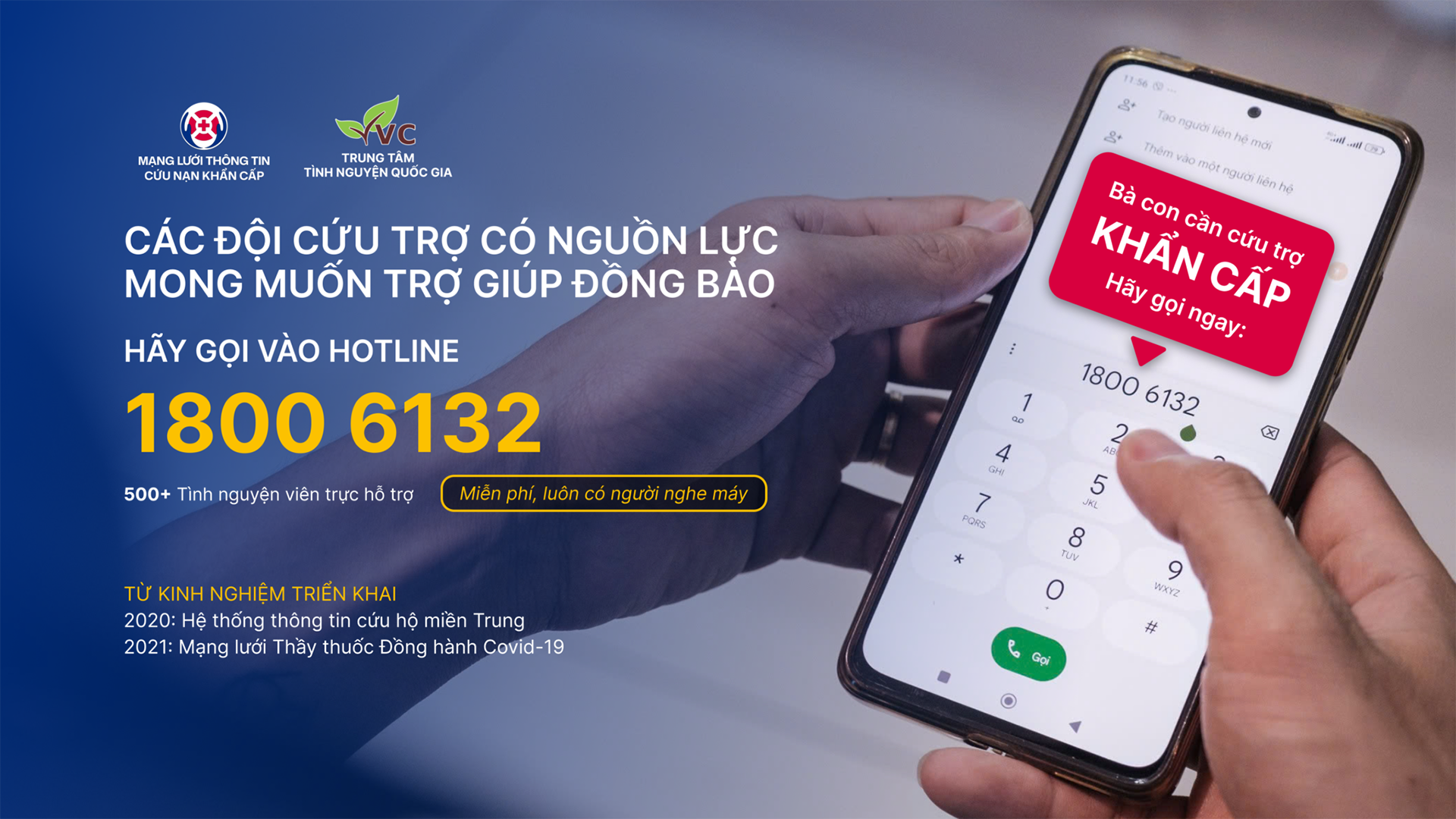 Tổng đài 18006132: Tiếp nhận thông tin cứu trợ khẩn cấp sau bão Yagi