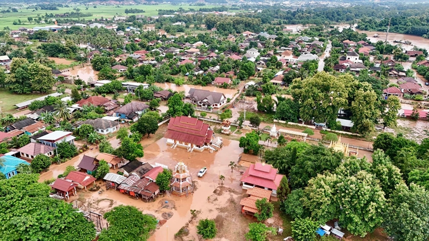 Lào cảnh báo khẩn cấp nguy cơ lũ lụt tại thủ đô Vientiane