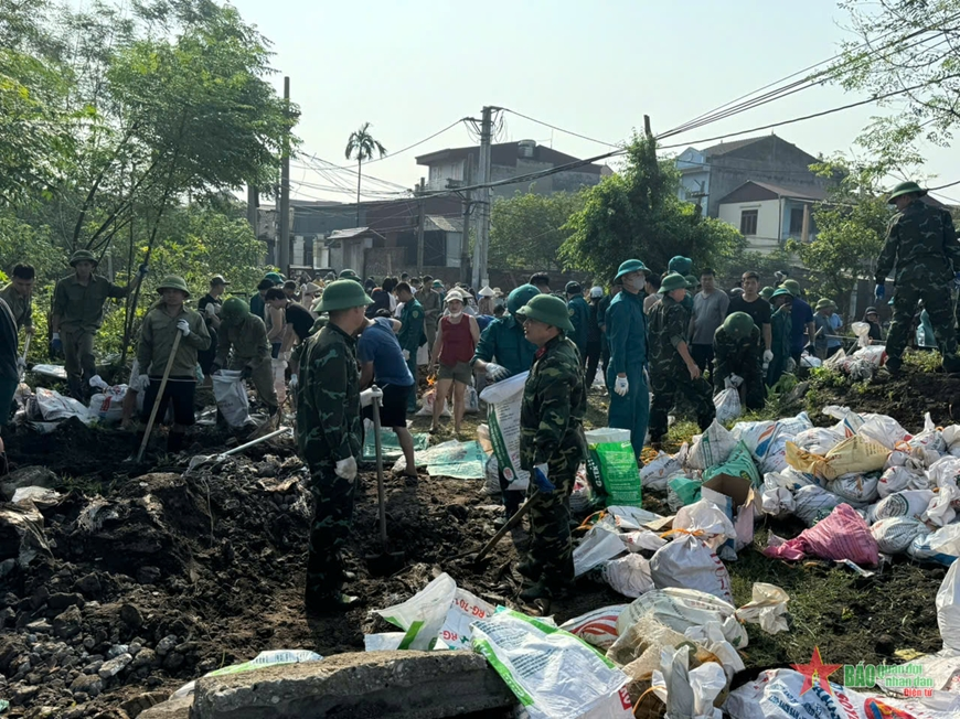 Huyện Đông Anh (TP Hà Nội): Thông tin về vỡ bờ hữu sông Ngũ Huyện Khê