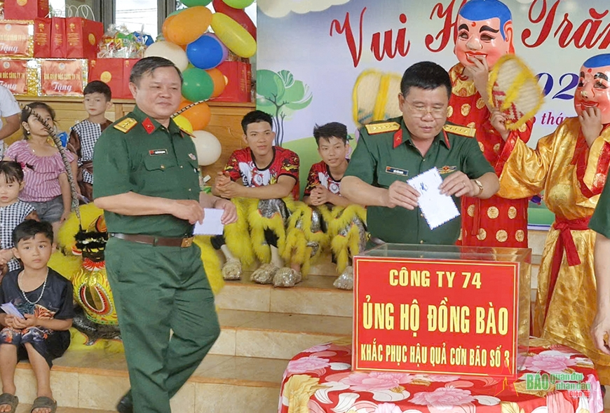 Công ty 74 tổ chức chương trình “Vui hội trăng rằm” cho hơn 4.000 cháu trên địa bàn