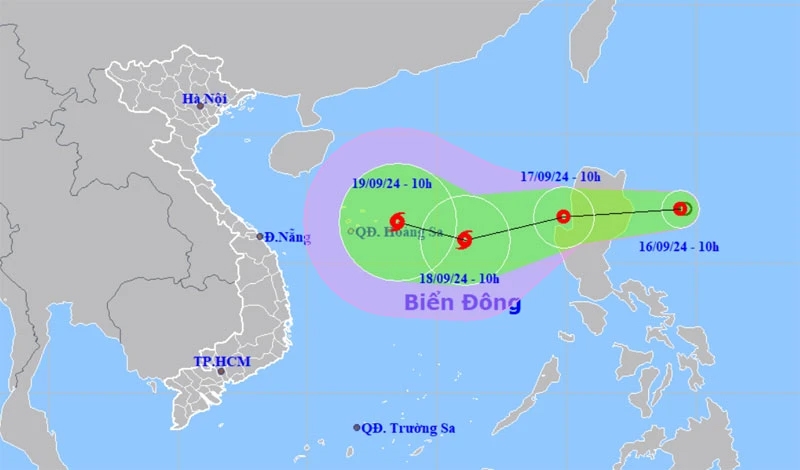 Tin áp thấp nhiệt đới gần Biển Đông