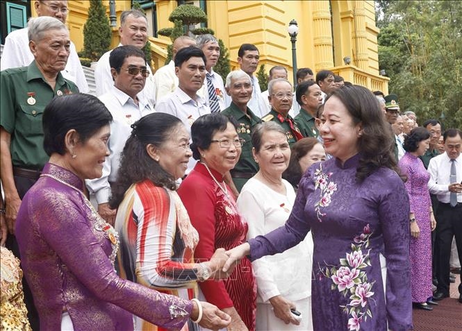 Phó chủ tịch nước Võ Thị Ánh Xuân gặp mặt đoàn đại biểu người có công tiêu biểu tỉnh An Giang