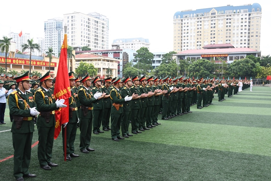 Thượng tướng Nguyễn Văn Nghĩa dự Lễ khai giảng năm học mới tại Học viện Kỹ thuật Quân sự