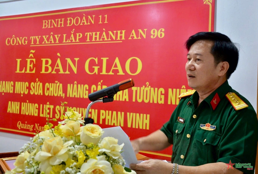 Khánh thành, bàn giao các hạng mục sửa chữa Nhà tưởng niệm Anh hùng liệt sĩ Nguyễn Phan Vinh