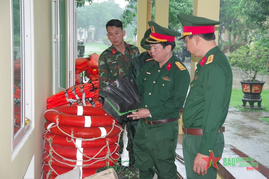 Sư đoàn 968 (Quân khu 4) sẵn sàng ứng phó với bão số 4