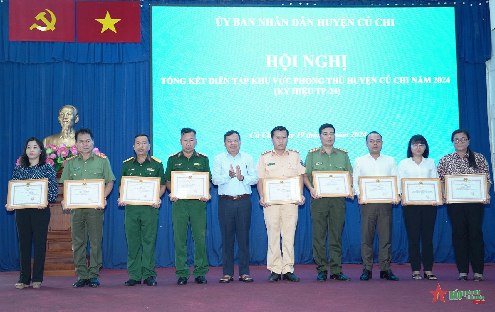 Huyện Củ Chi, TP Hồ Chí Minh hoàn thành tốt công tác diễn tập năm 2024