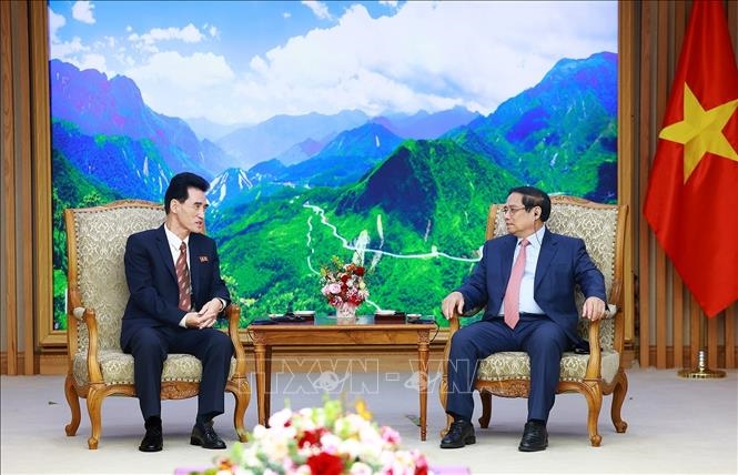 Thủ tướng Phạm Minh Chính tiếp Đại sứ Triều Tiên tại Việt Nam