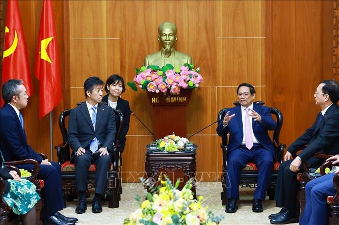 Thủ tướng Phạm Minh Chính tiếp lãnh đạo các tập đoàn lớn của nước ngoài đang đầu tư tại Việt Nam