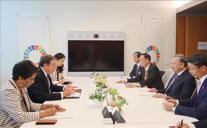 Tổng Bí thư, Chủ tịch nước Tô Lâm gặp gỡ Tổng Thư ký Liên hợp quốc António Guterres