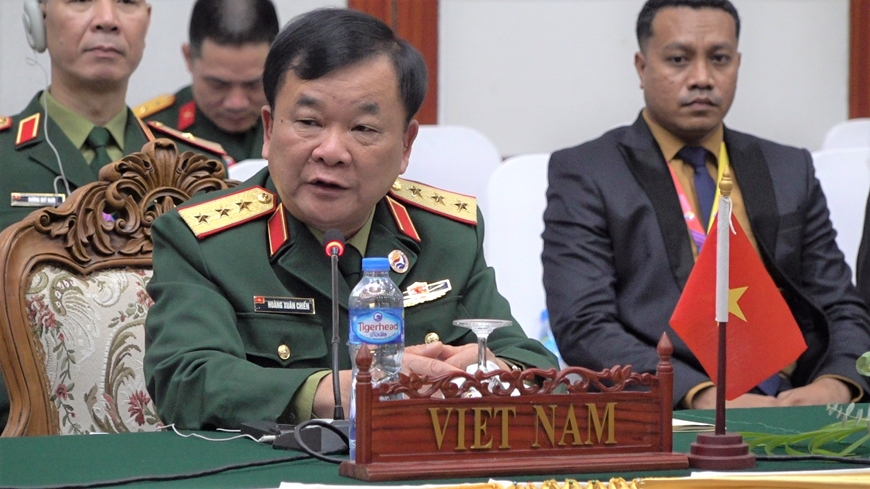 Thượng tướng Hoàng Xuân Chiến dự Hội nghị quan chức quốc phòng cấp cao ASEAN