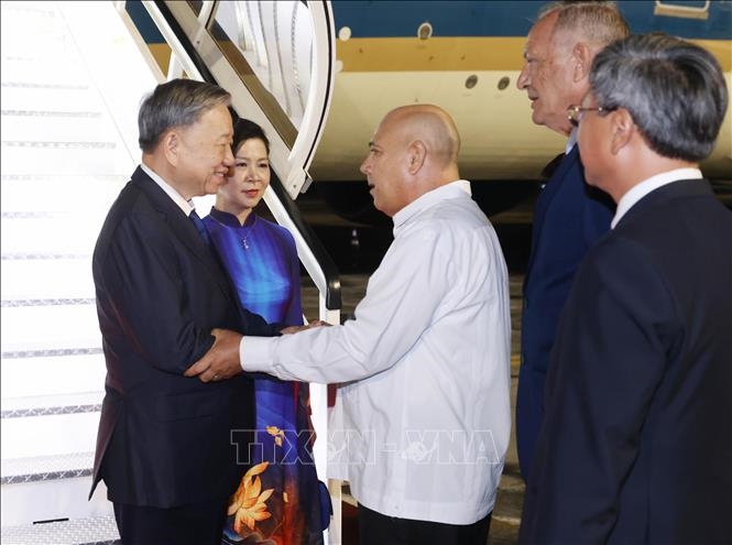 Tổng Bí thư, Chủ tịch nước Tô Lâm đến La Habana, bắt đầu thăm cấp Nhà nước Cộng hòa Cuba