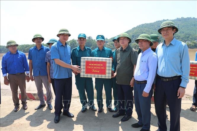 Phó thủ tướng Trần Hồng Hà kiểm tra công tác khắc phục hậu quả mưa lũ, sạt lở đất tại Thanh Hóa