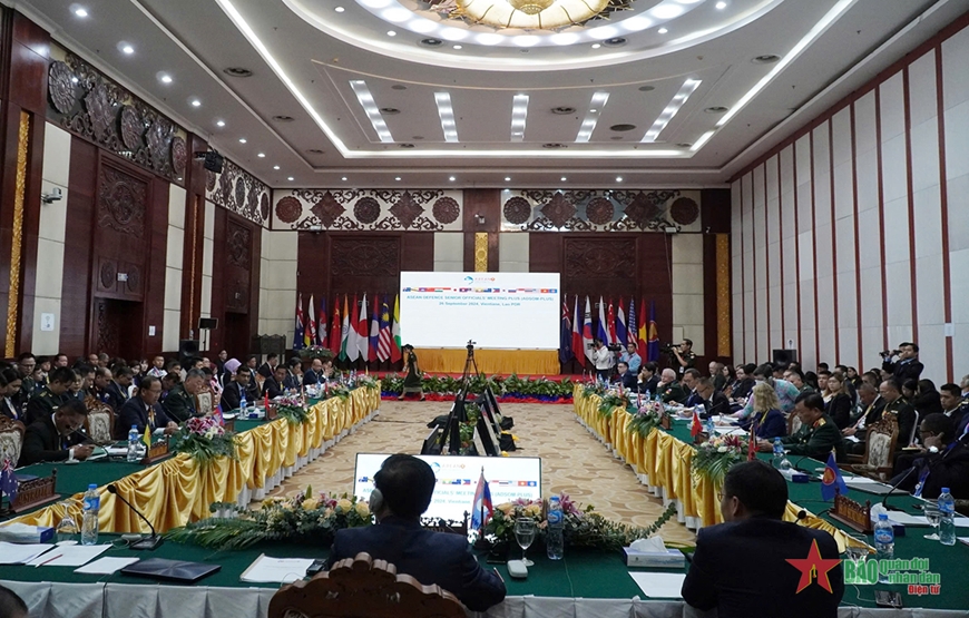 Thượng tướng Hoàng Xuân Chiến dự Hội nghị ADSOM+ tại Vientiane