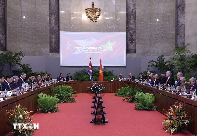 Tổng Bí thư, Chủ tịch nước Tô Lâm hội đàm cấp cao với Bí thư thứ nhất, Chủ tịch nước Cuba