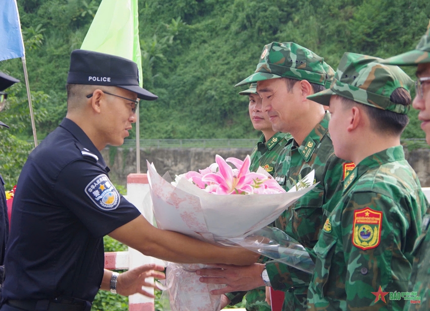Bộ đội Biên phòng tỉnh Lai Châu phối hợp tuần tra liên hợp chấp pháp trên biên giới