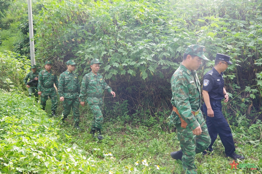 Bộ đội Biên phòng tỉnh Lai Châu phối hợp tuần tra liên hợp chấp pháp trên biên giới