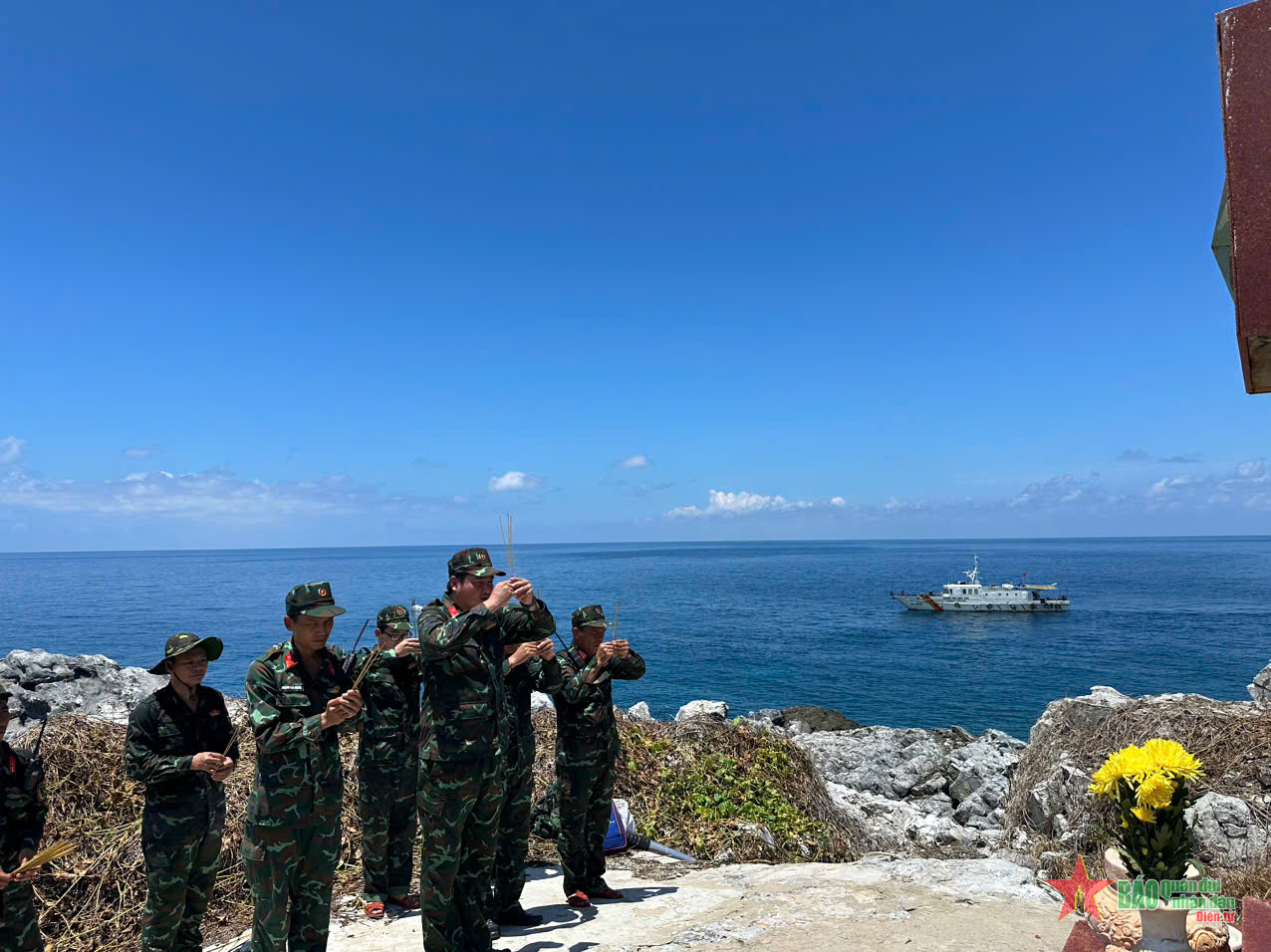 Ban CHQS huyện Côn Đảo tổ chức tuần tra, kiểm tra đảo Hòn Anh, Hòn Em