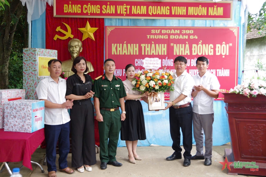 Sư đoàn 390 khánh thành, bàn giao Nhà đồng đội