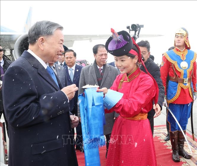 Tổng Bí thư, Chủ tịch nước Tô Lâm bắt đầu thăm cấp Nhà nước tại Mông Cổ
