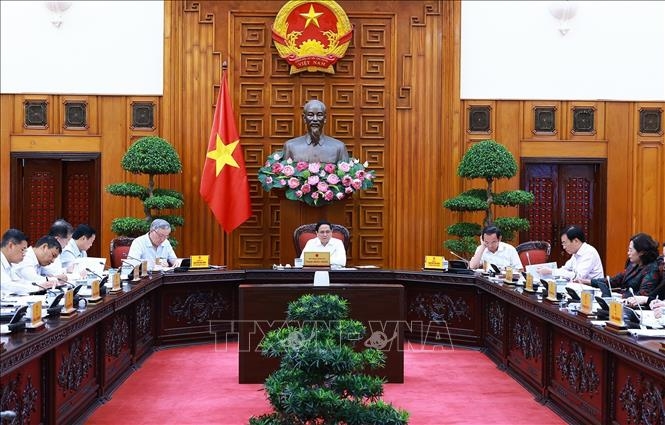 Thủ tướng Phạm Minh Chính chủ trì họp về xây dựng Trung tâm tài chính quốc tế tại Việt Nam