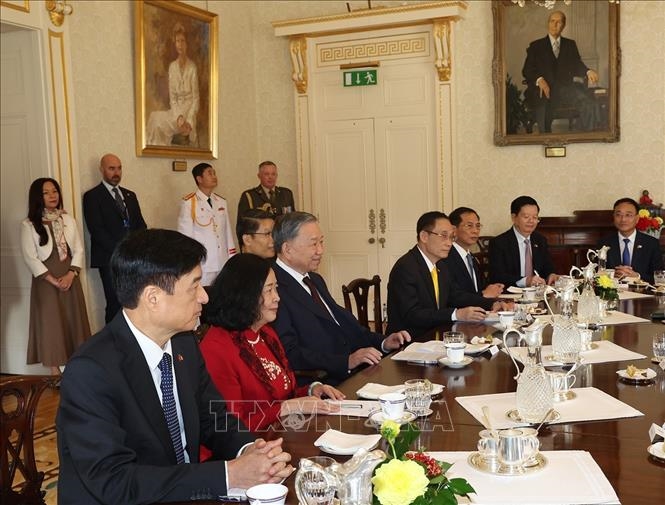 Tổng Bí thư, Chủ tịch nước Tô Lâm hội đàm với Tổng thống Ireland Michael D. Higgins