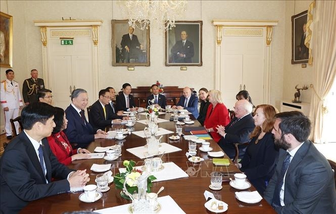 Tổng Bí thư, Chủ tịch nước Tô Lâm hội đàm với Tổng thống Ireland Michael D. Higgins