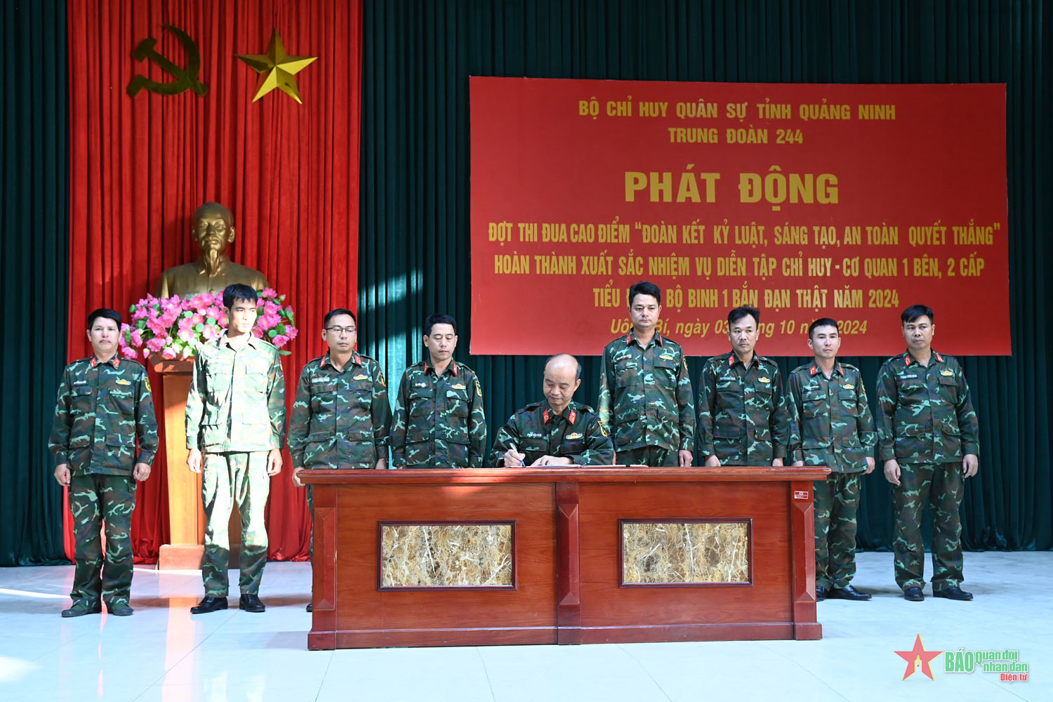 Phát động đợt thi đua cao điểm “Đoàn kết, kỷ luật, sáng tạo, an toàn, quyết thắng”
