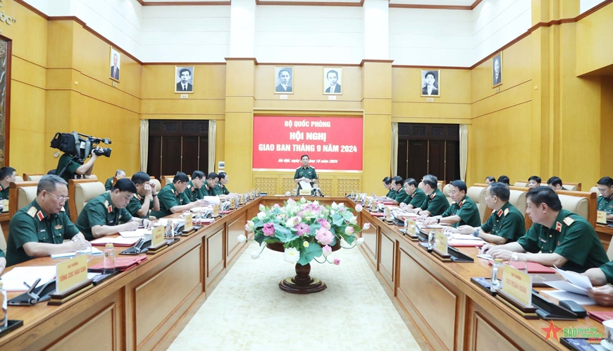 Giao ban Bộ Quốc phòng tháng 9-2024: Quân đội chủ động, kịp thời ứng phó hiệu quả với các tình huống thiên tai khẩn cấp